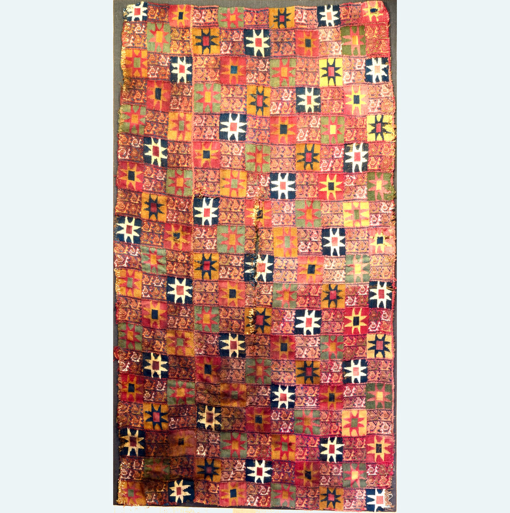 Inca Checkerboard Textile Panel with Tocapus - Art for Eternity