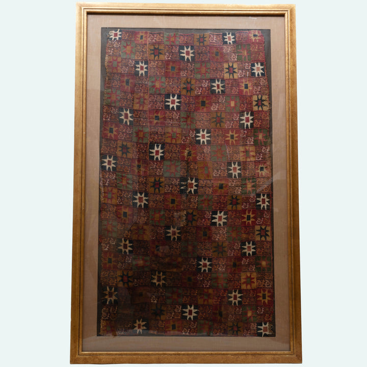 Inca Checkerboard Textile Panel with Tocapus