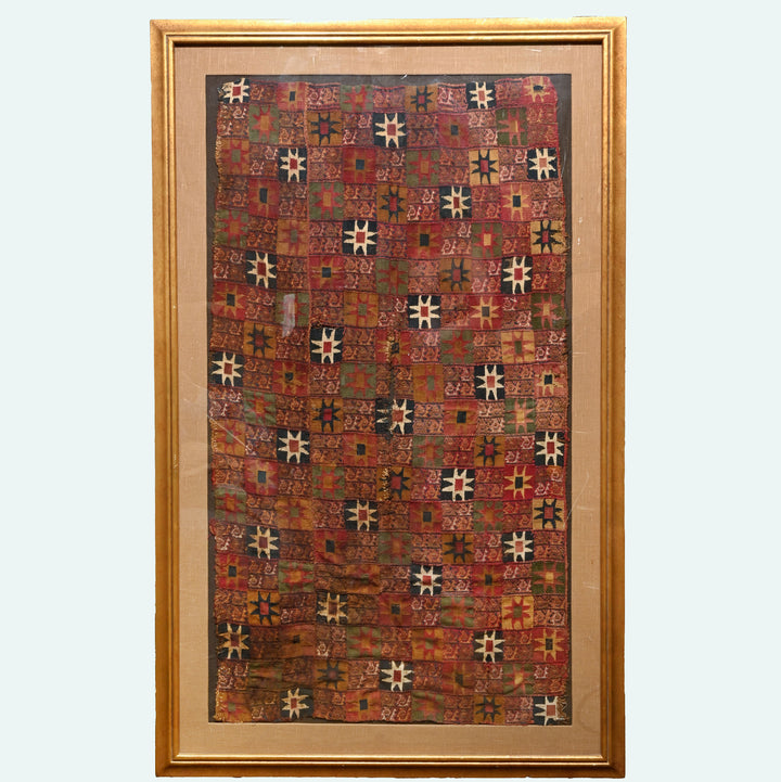 Inca Checkerboard Textile Panel with Tocapus