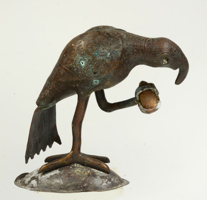 Fon Bronze Figure of a Parrot