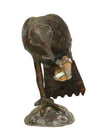 Fon Bronze Figure of a Parrot