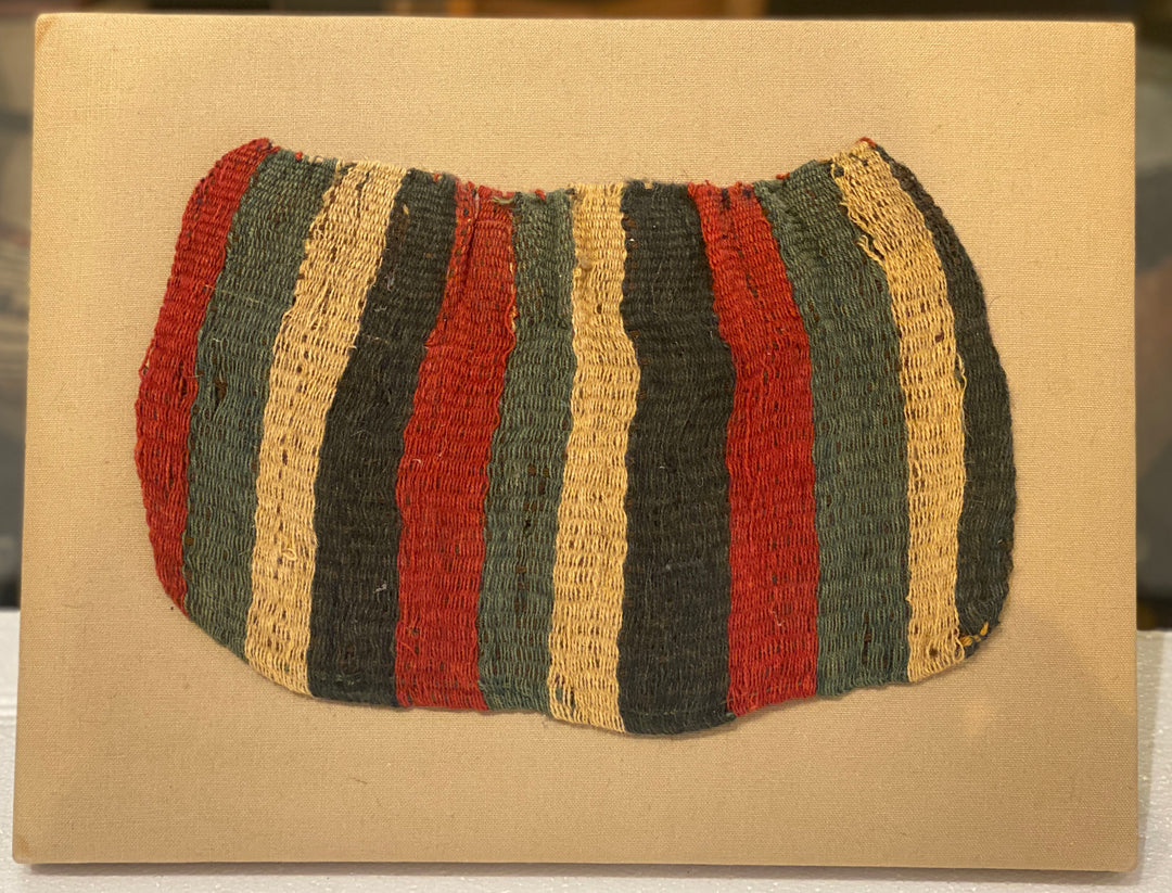 Nazca Colorful Woven Stripped Textile Coca Bag