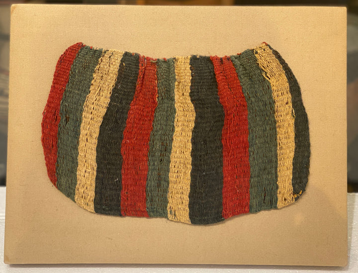 Nazca Colorful Woven Stripped Textile Coca Bag