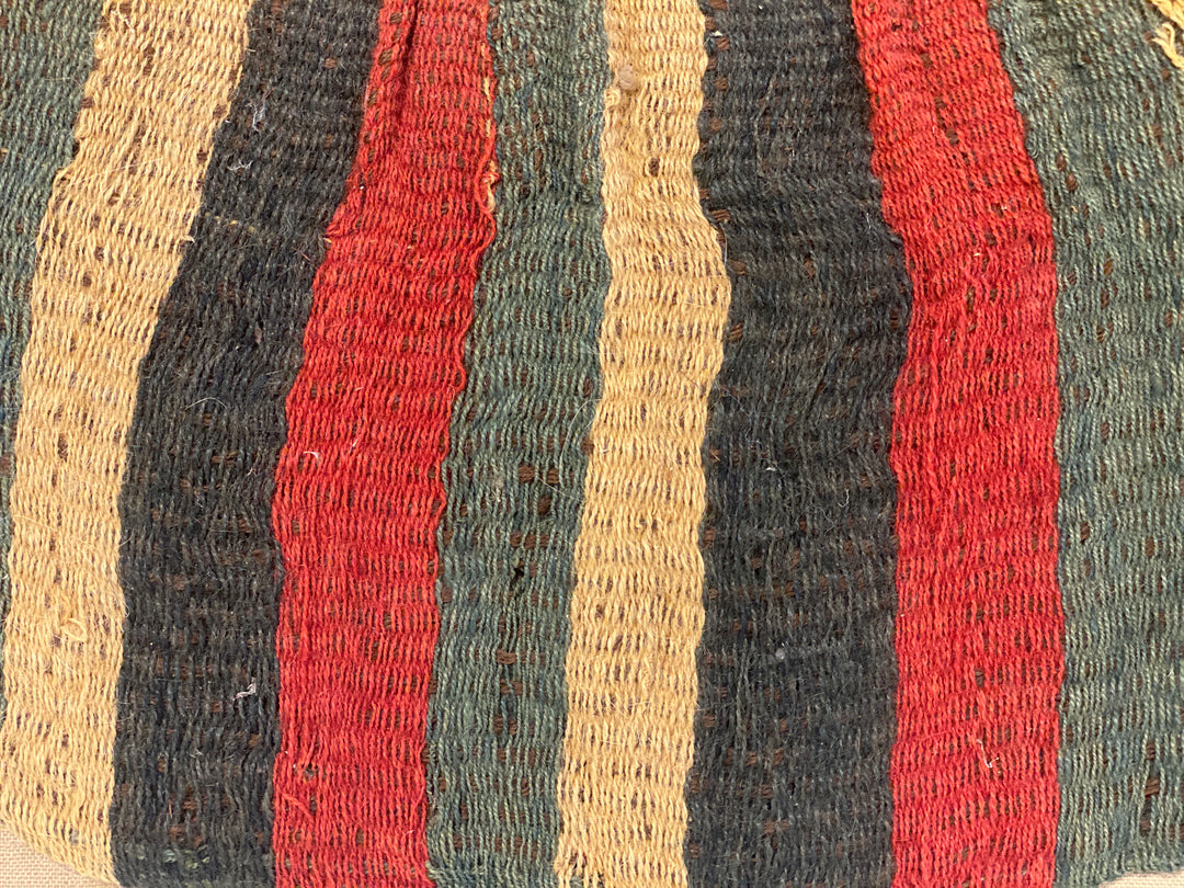 Nazca Colorful Woven Stripped Textile Coca Bag