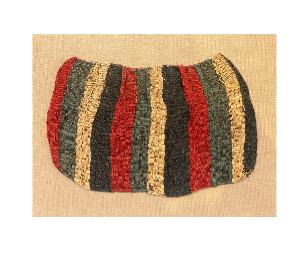 Nazca Colorful Woven Stripped Textile Coca Bag