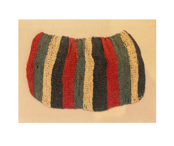Nazca Colorful Woven Stripped Textile Coca Bag