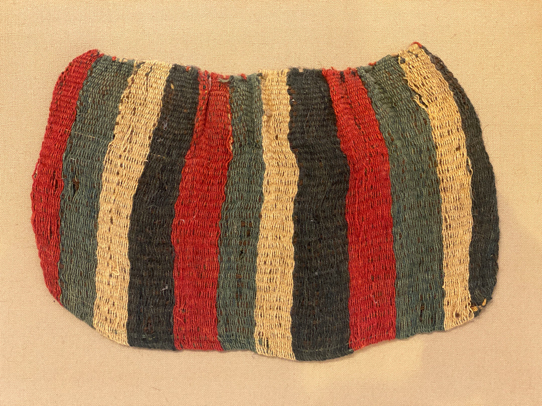 Nazca Colorful Woven Stripped Textile Coca Bag