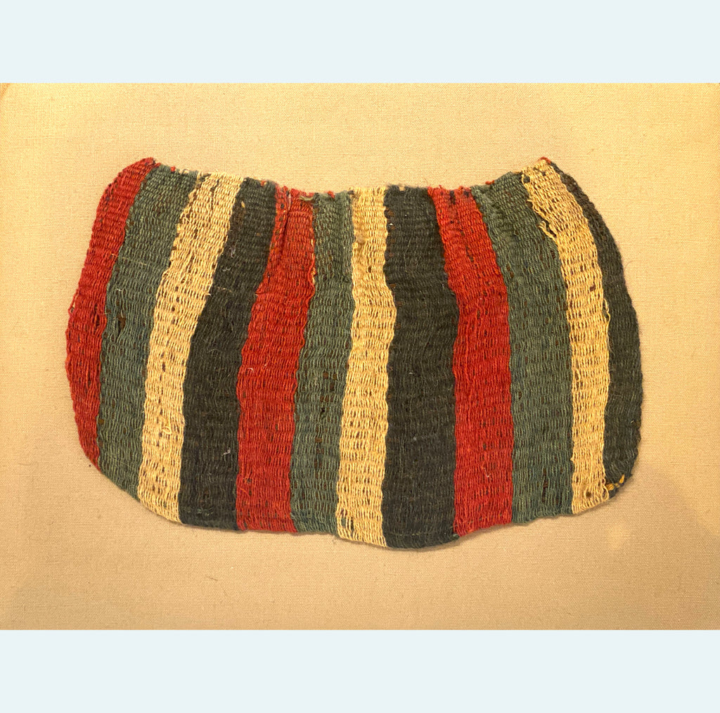 Nazca Colorful Woven Stripped Textile Coca Bag