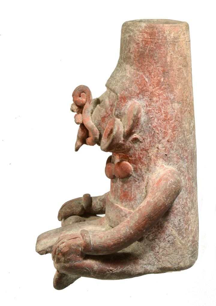 Zapotec Seated Deity Figural Urn