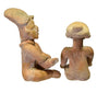 Jamacoaque Manabi Polychrome Pottery Pair Figures - Art for Eternity