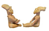 Jamacoaque Manabi Polychrome Pottery Pair Figures - Art for Eternity