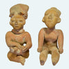 Jamacoaque Manabi Polychrome Pottery Pair Figures - Art for Eternity