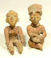 Jamacoaque Manabi Polychrome Pottery Pair Figures