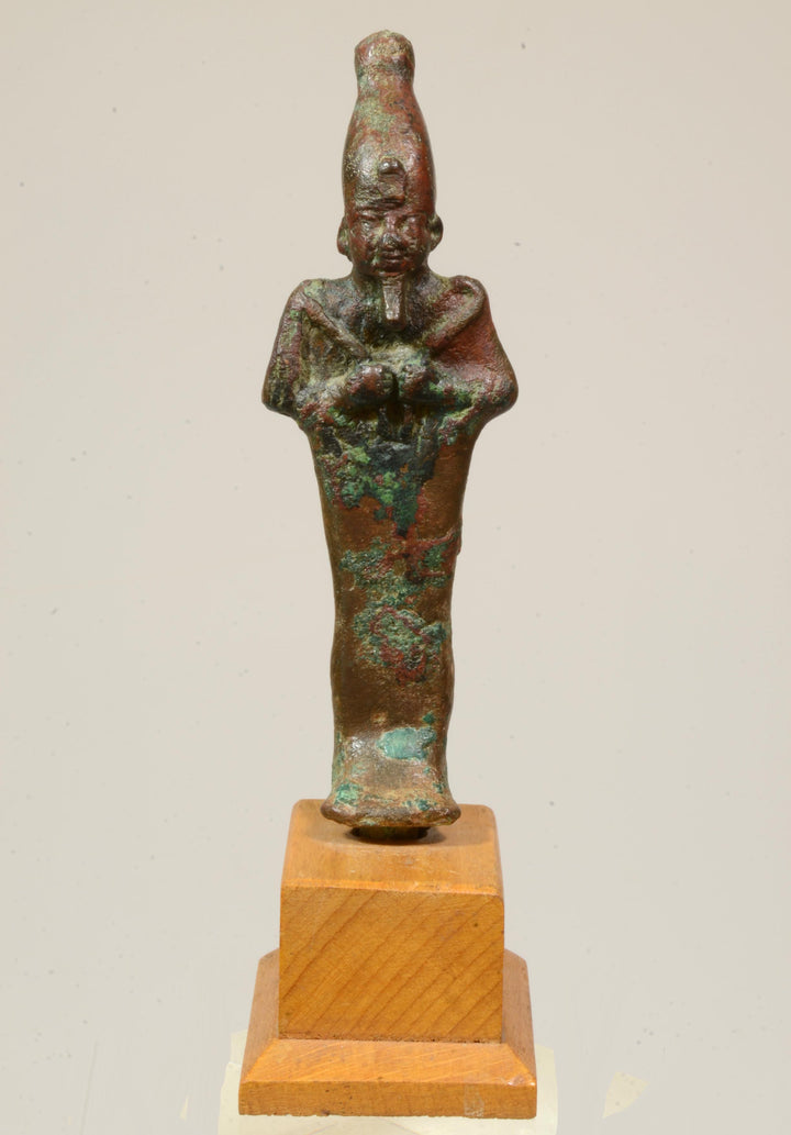 Egyptian Bronze Standing Osiris