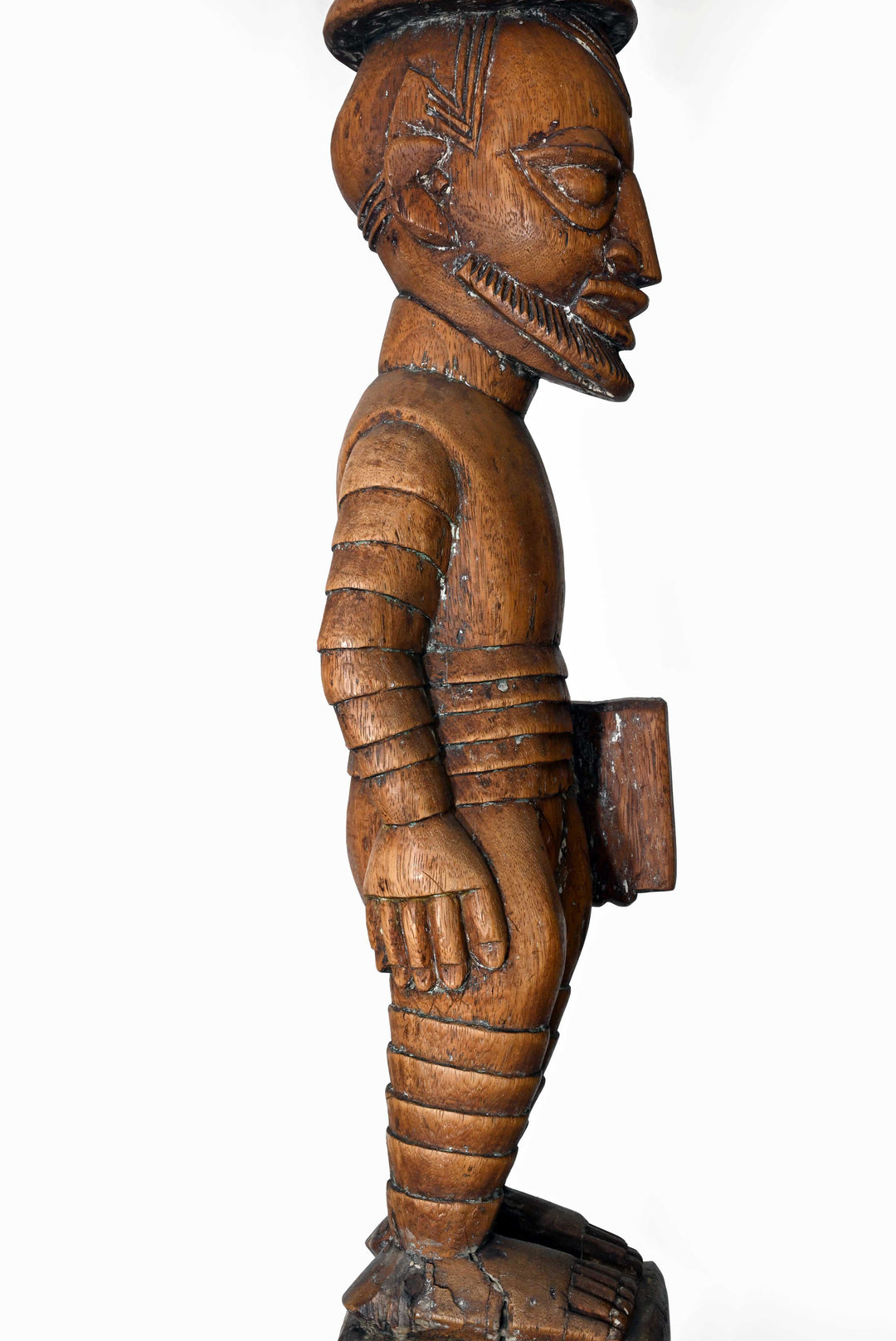 Fine Pair Yoruba House Posts Attributed to Obembe of Efon-Alaye