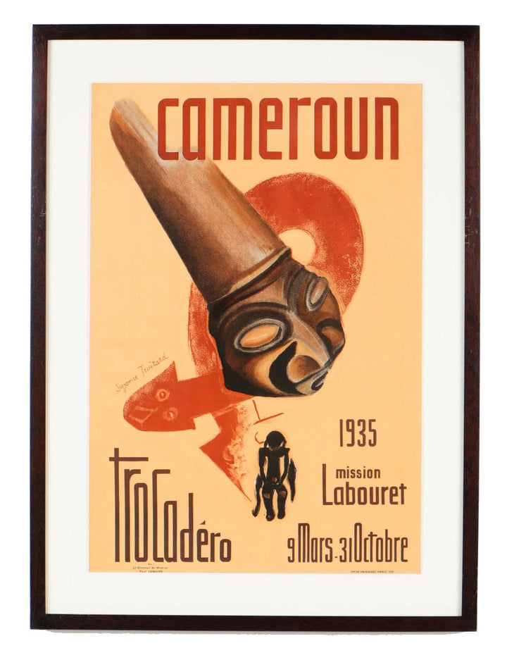 Cameroun - 1935 Framed lithograph