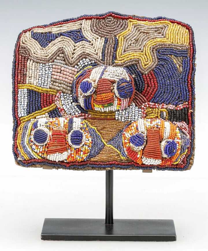 African Yoruba Apo ileke  Beaded Priest's Bag