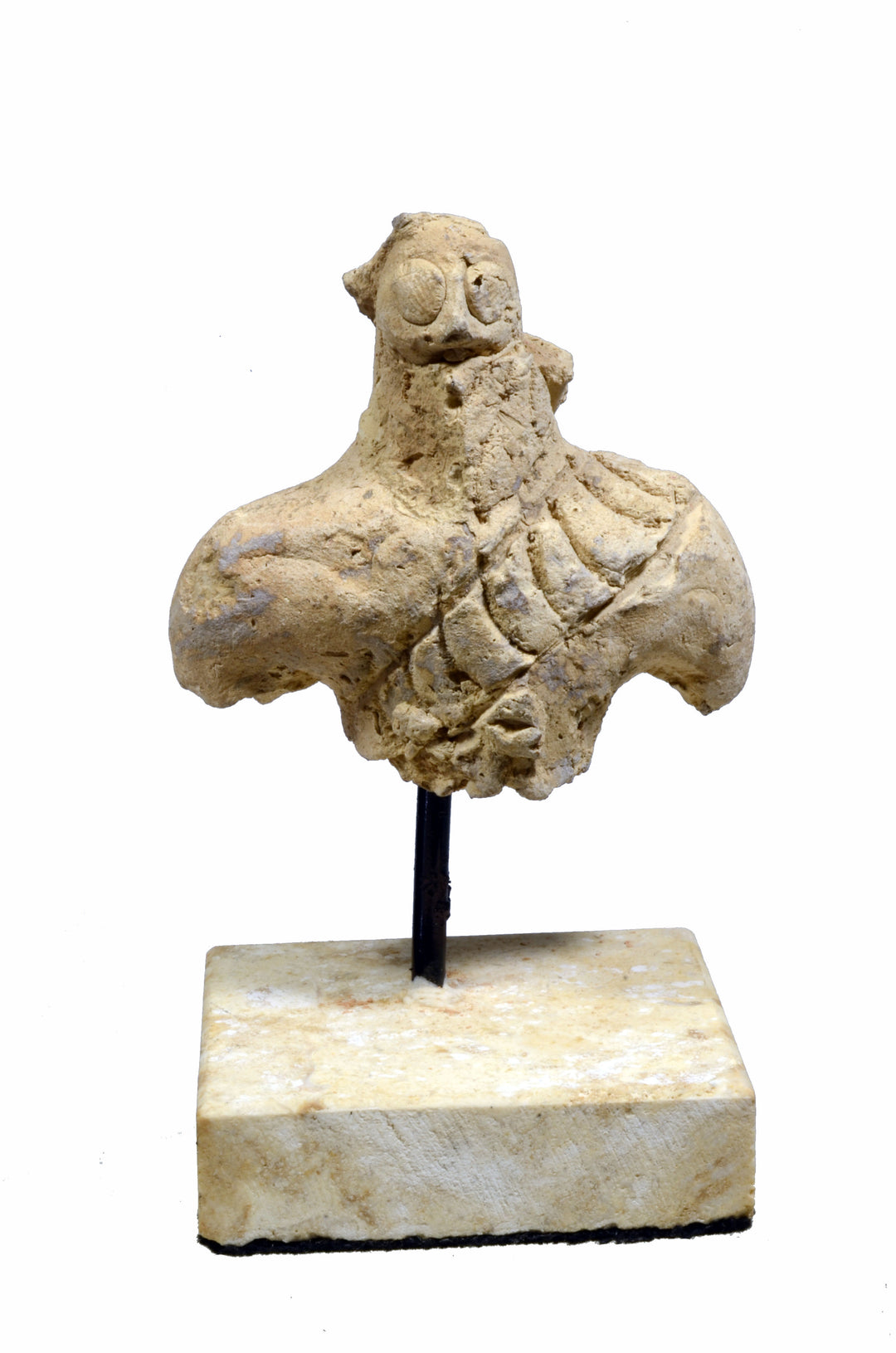 Akkadian Terracotta Bust of a Warrior