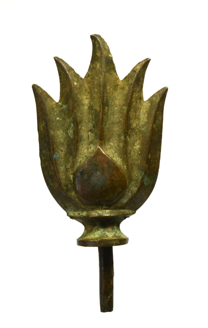 SEA Bronze Flame Finial Symbol of Enlightenment