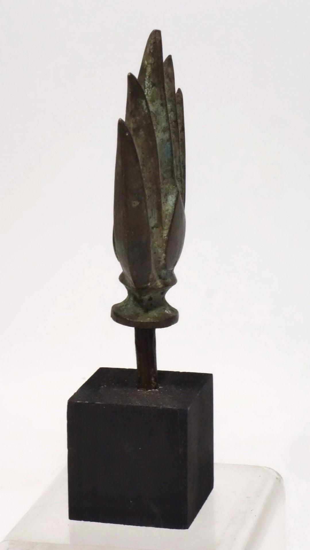 SEA Bronze Flame Finial Symbol of Enlightenment