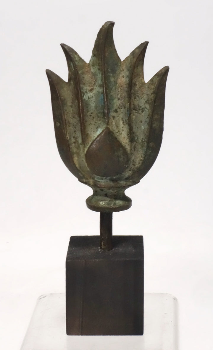 SEA Bronze Flame Finial Symbol of Enlightenment