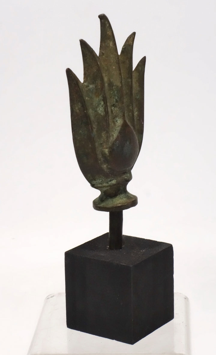 SEA Bronze Flame Finial Symbol of Enlightenment