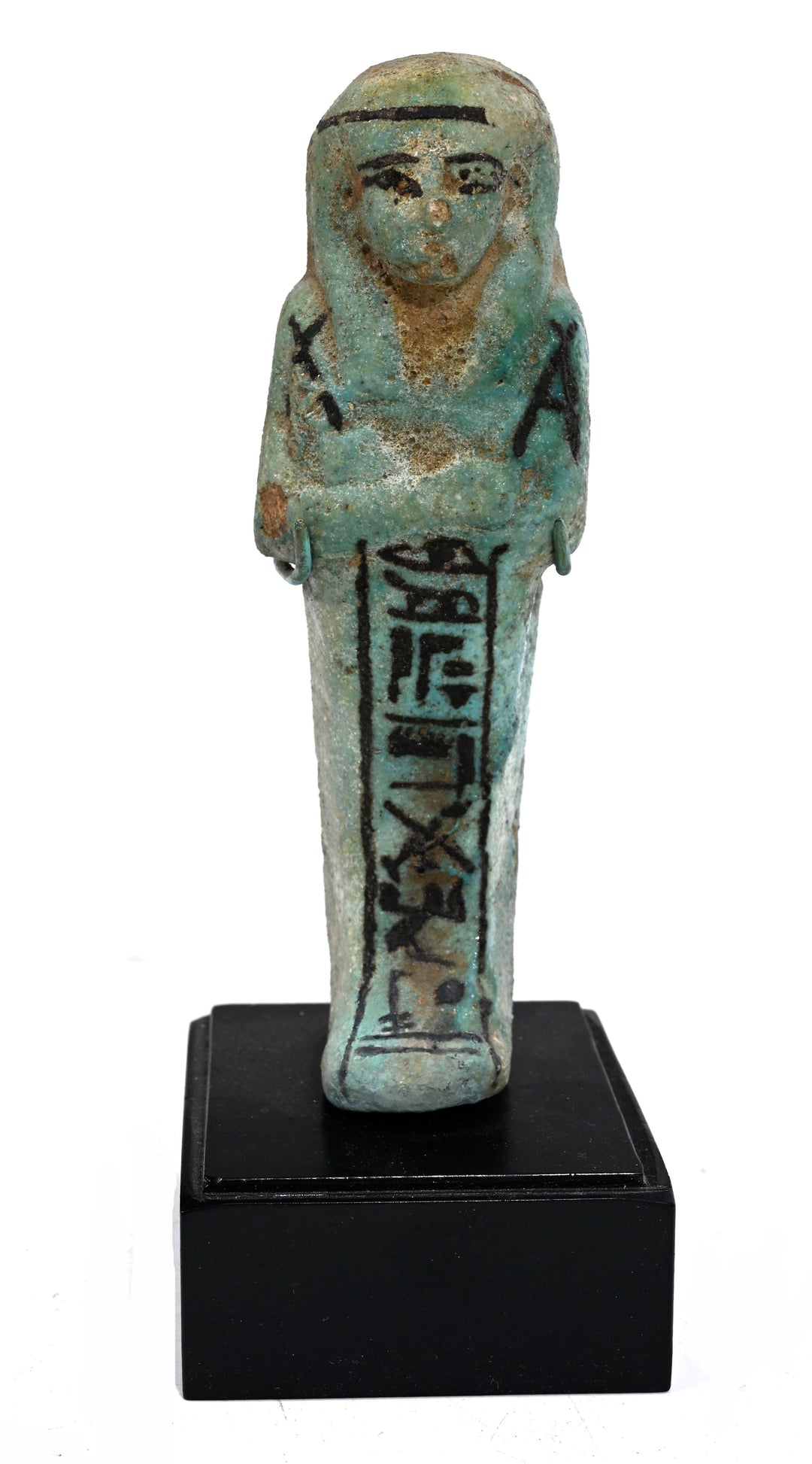 Ancient Egyptian Faience Inscribed Ushabti for Padikhonsu