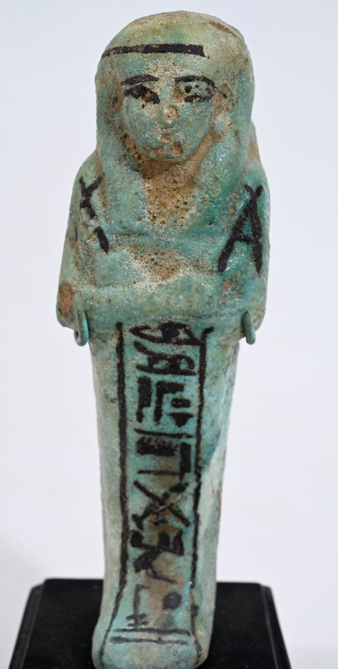Ancient Egyptian Faience Inscribed Ushabti for Padikhonsu