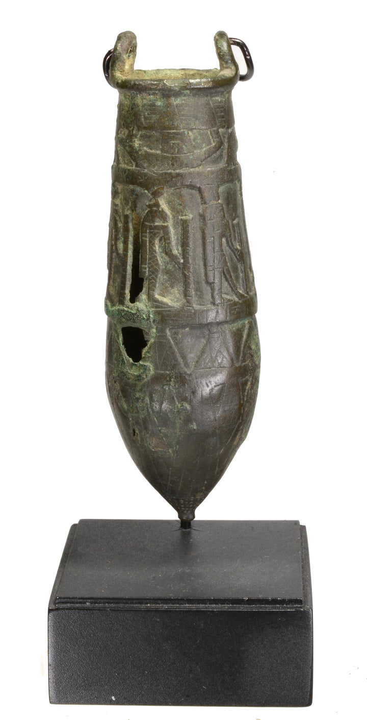 Ancient Egyptian Engraved Bronze Situla