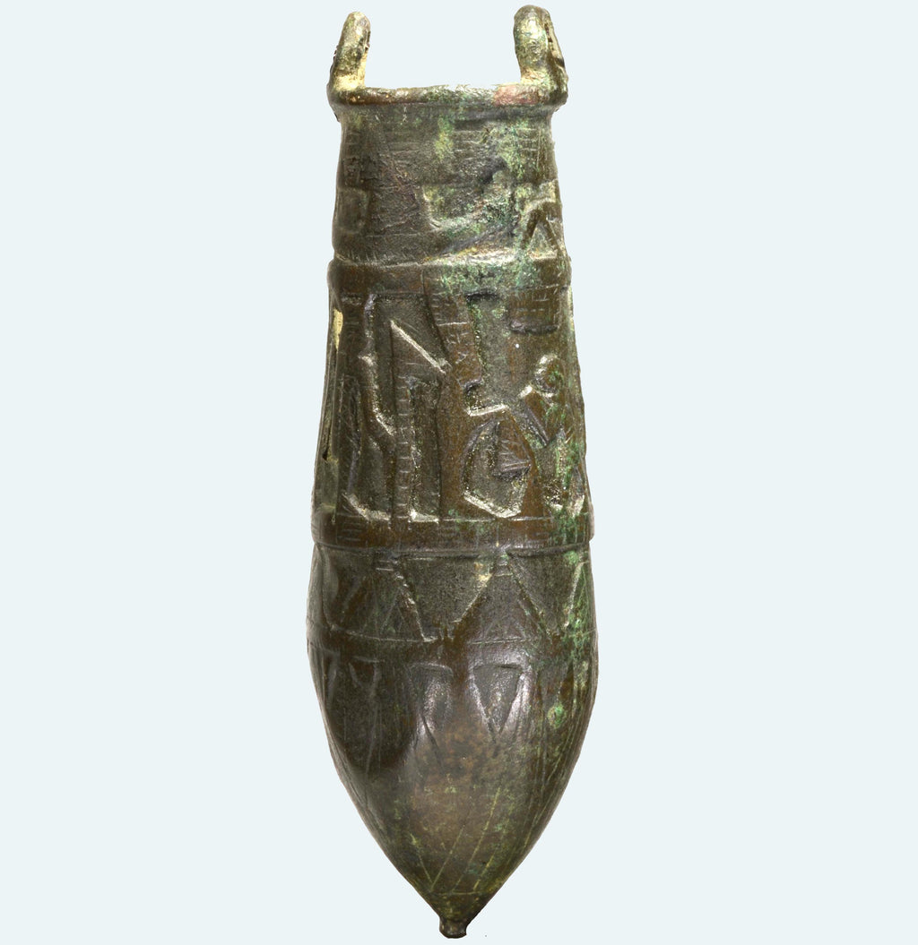 Ancient Egyptian Engraved Bronze Situla