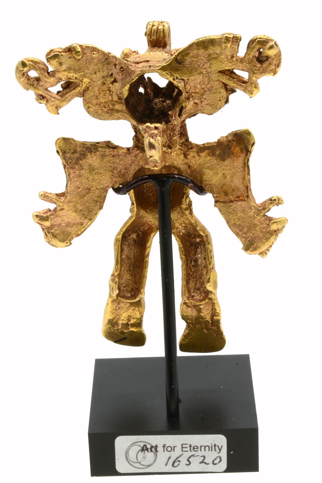 Gran Cocle Cast Gold Figural Deity