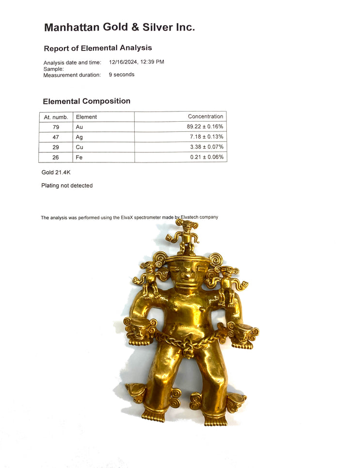 Veraguas Gold Standing Shaman