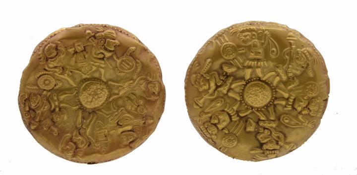 Moche Gold Repousse Disc Ornaments - Art for Eternity