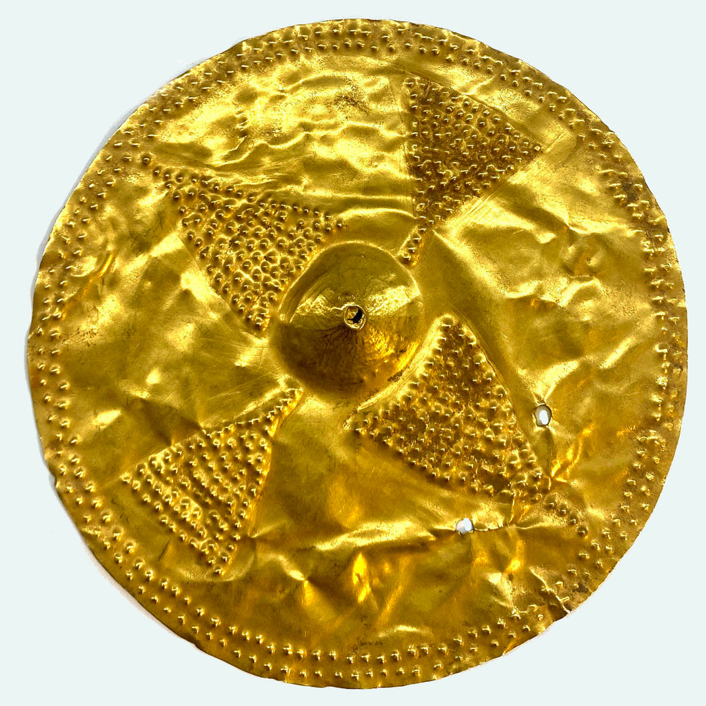 Cocle Circular Embossed & Repousse Gold Disc