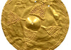 Cocle Circular Embossed & Repousse Gold Disc - Art for Eternity