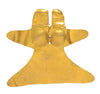 Veragas Stylized Gold Double Headed Bird Applique