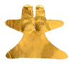 Veragas Stylized Gold Double Headed Bird Applique