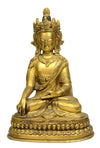 Sino Tibetan Gilt Bronze Seated Bodhisattva