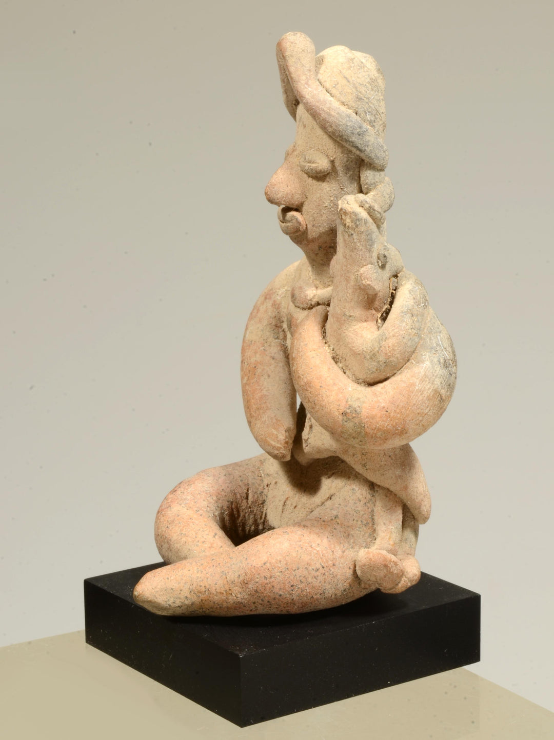 Colima Seated Mother & Child Antidotal Figure