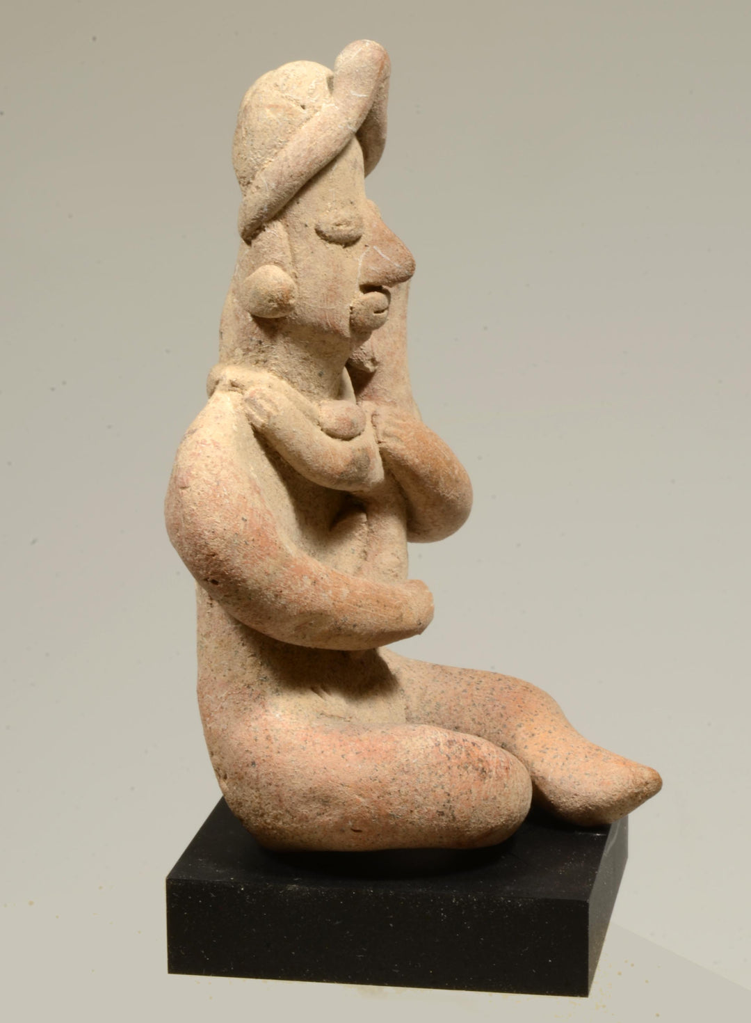 Colima Seated Mother & Child Antidotal Figure