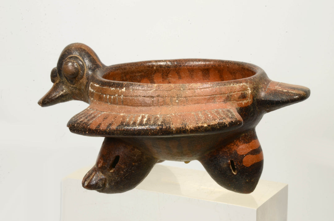 Costa Rican Pottery Bird Form Vessel