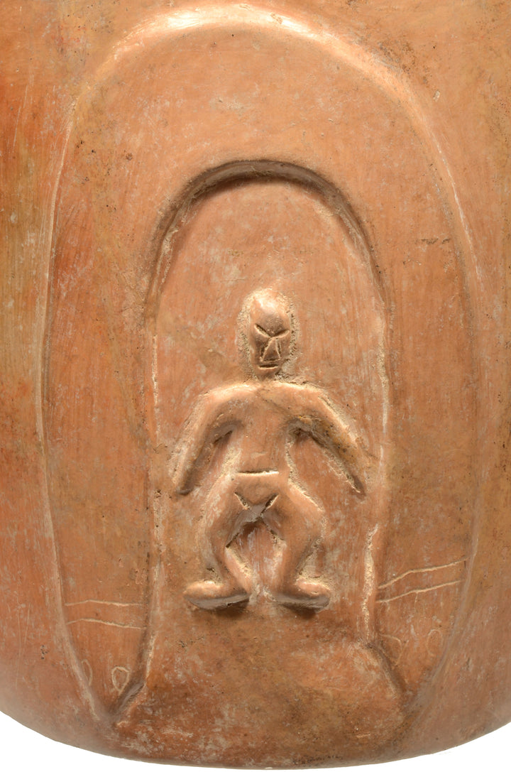 Colima Pottery Drum Vessel
