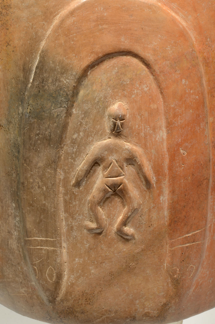 Colima Pottery Drum Vessel