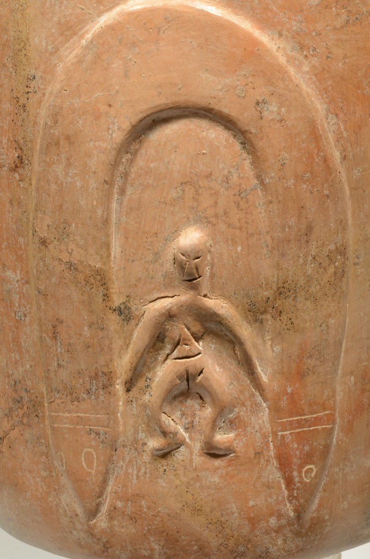 Colima Pottery Drum Vessel