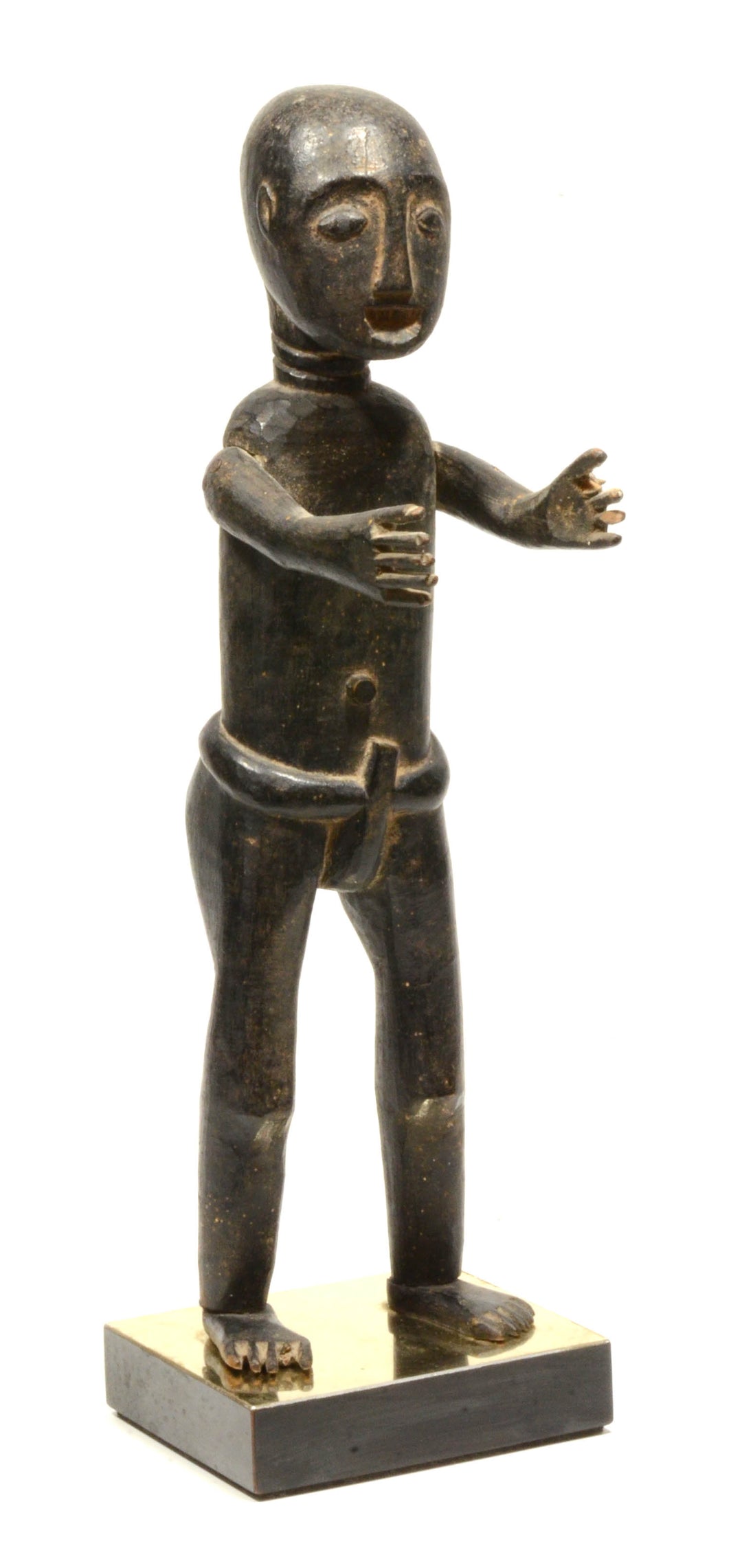 Akan wood carved Standing figure