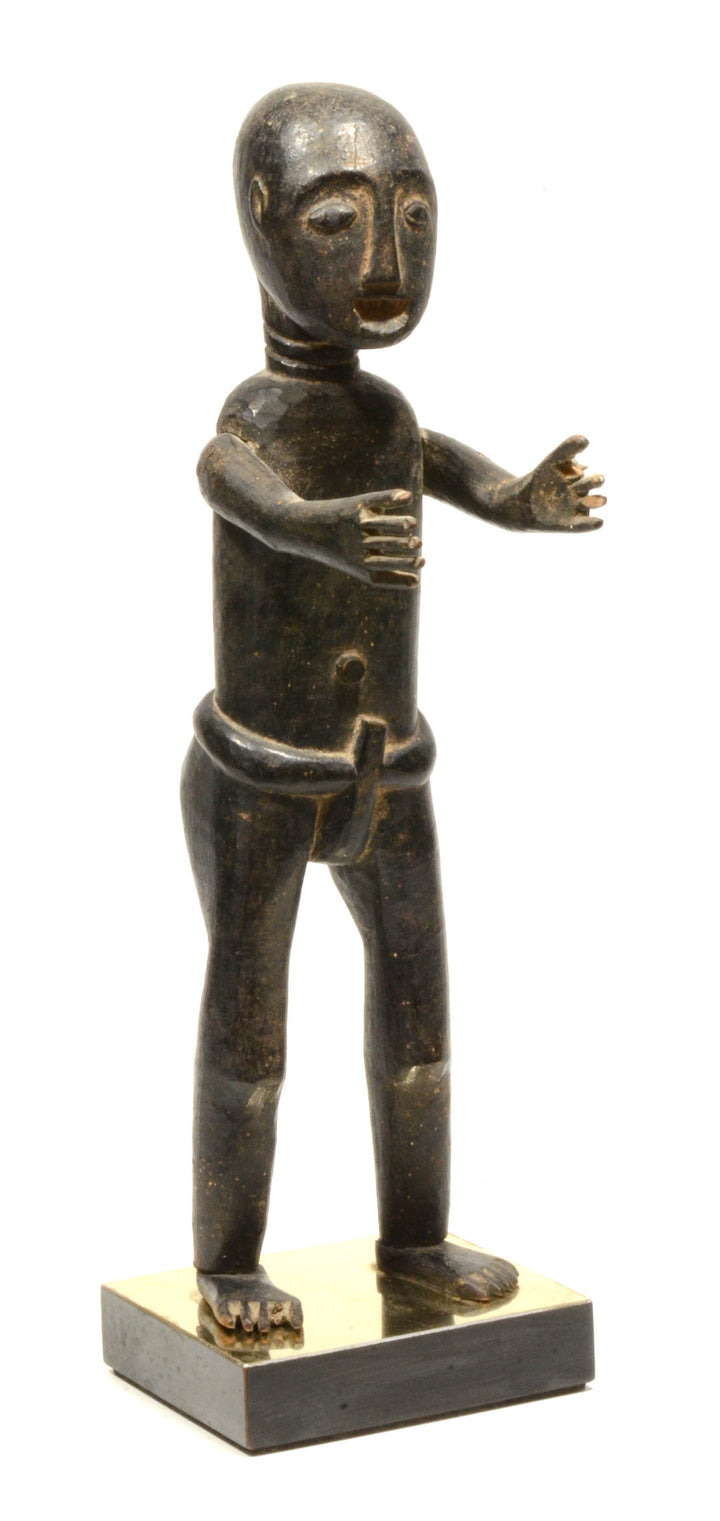 Akan wood carved Standing figure