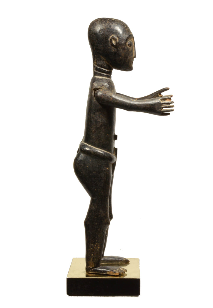 Akan wood carved Standing figure