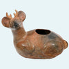 Chimu Inca Pottery Seated Deer Effigy Vessel