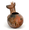 Chimu Inca Pottery Seated Deer Effigy Vessel