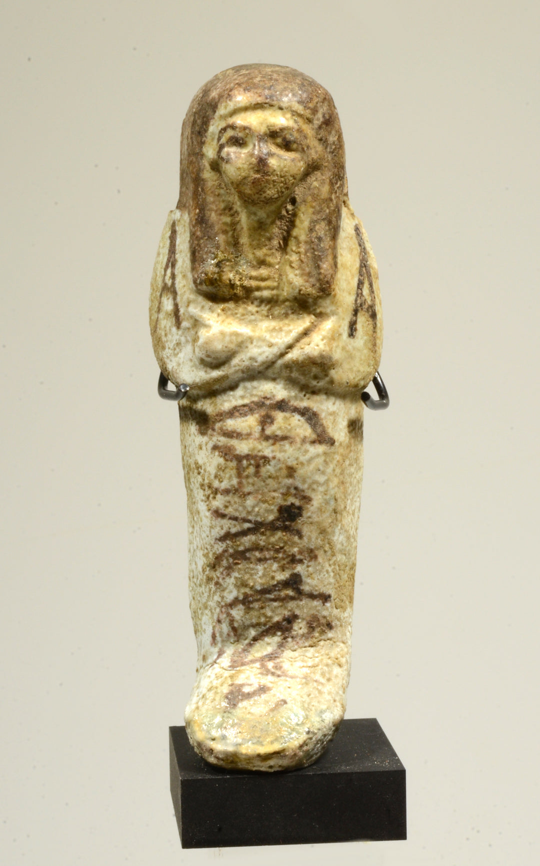 Egyptian Pale Green faience Ushabti for Nesi Mut